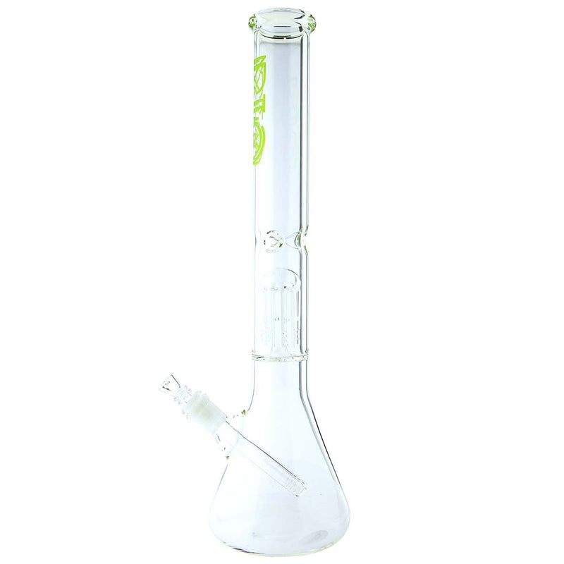 Bio Glass Glass Bong 18" BIO Single Tree Beaker Water Pipe - Green Logo