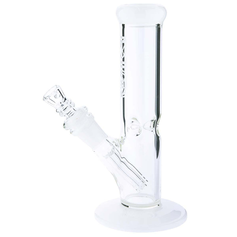 Bio Glass Glass Bong 8" BIO 38mm Straight - White Trim