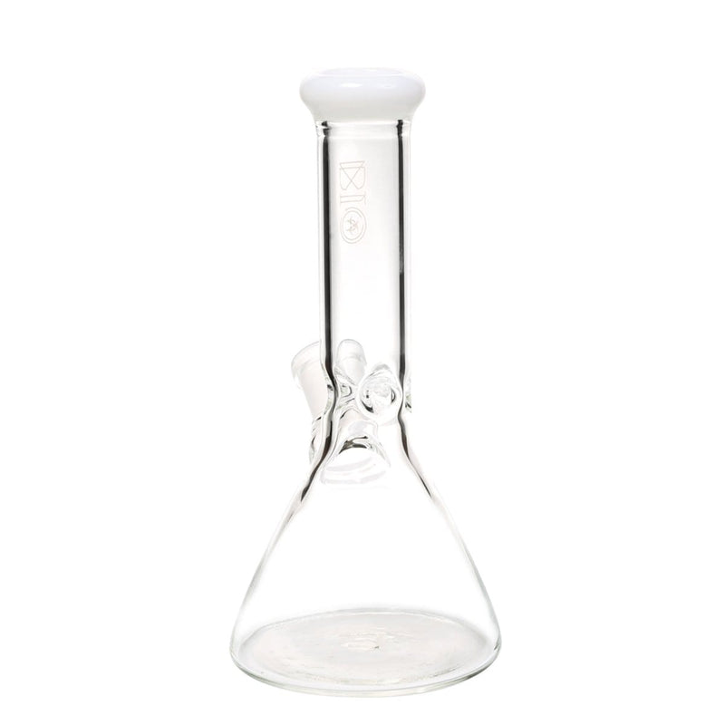 Bio Glass Glass Bong 8" BIO Beaker Water Pipe - White