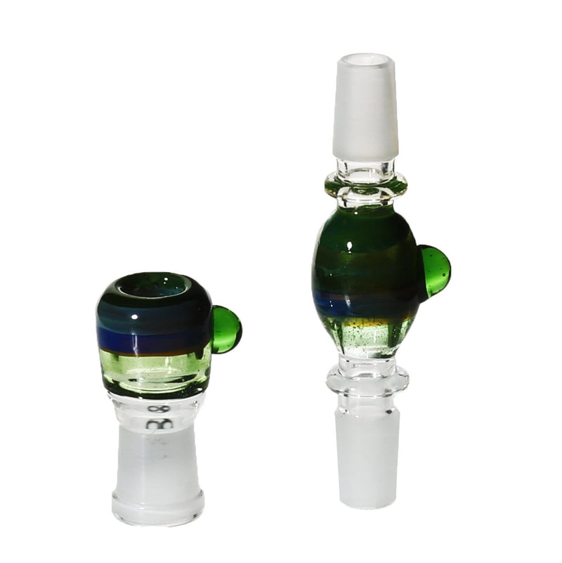 Bio Glass Glass Bong Adapter BIO Dome & Adapter Set 14mm - Green