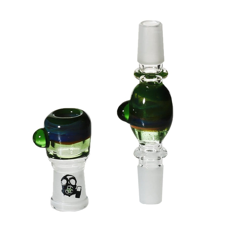 Bio Glass Glass Bong Adapter BIO Dome & Adapter Set 14mm - Green
