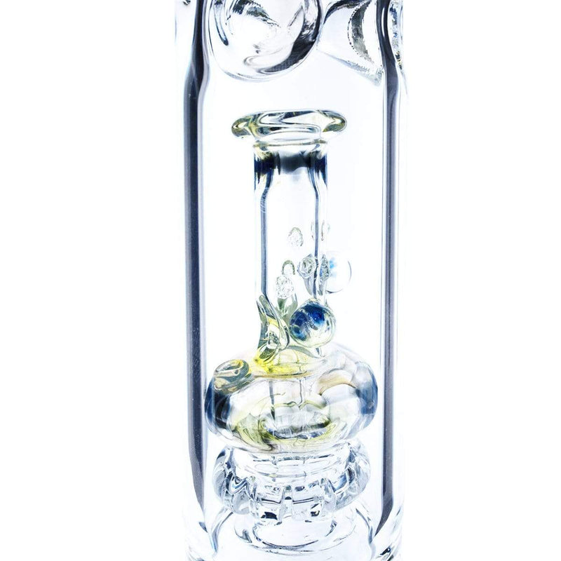 Bio Glass Glass Bong Waterpipe BIO 50x5mm Beaker w/ Waterpipe Showerhead Perc - 19mm Female - Blue