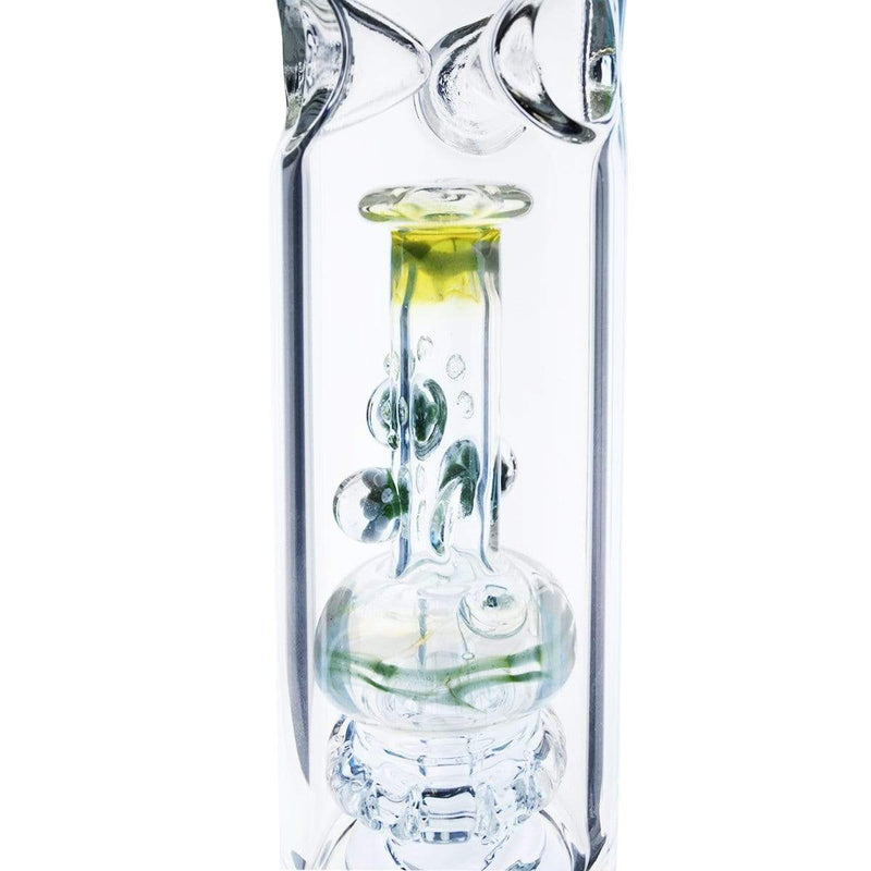 Bio Glass Glass Bong Waterpipe BIO 50x5mm Beaker w/ Waterpipe Showerhead Perc - 19mm Female - Green