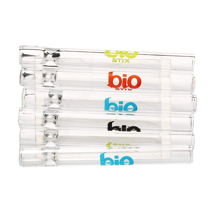 Bio Glass Glass Chillum Hand Pipe BIO STIX Chillum Display Kit - 50 Count