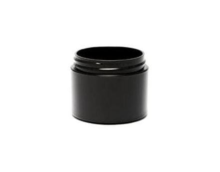 Biohazard Inc 4 oz Wide Mouth Plastic Jar - Black 70mm 280 count
