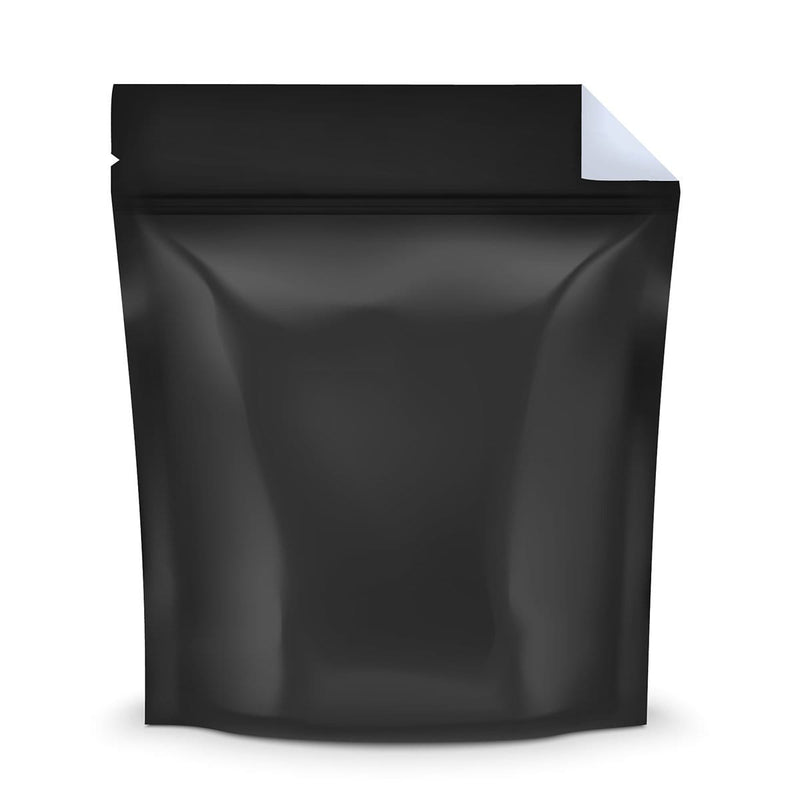 Biohazard Inc Mylar Bag Black Vista Mylar Bag w/ Tear Notch | 14 3/5in x 16 3/7in 1 Pound - 448 Grams - 100 Count