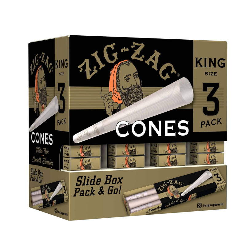 Biohazard Inc Pre-Rolled Cones Zig Zag Promo King Cones - 36 Count