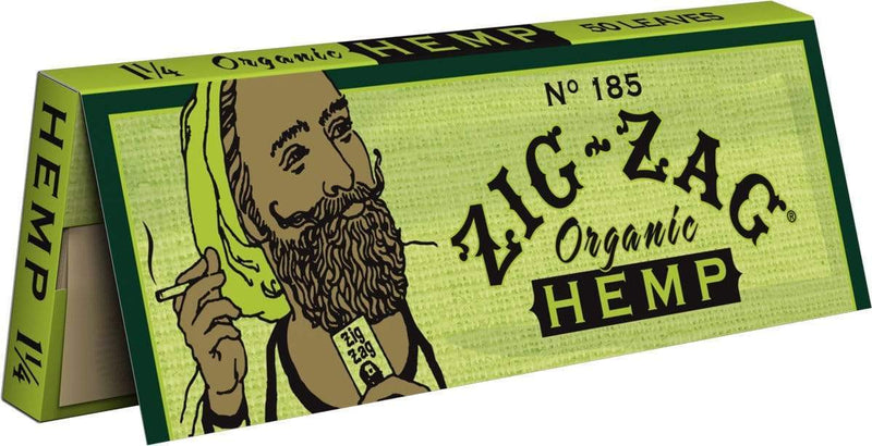 Biohazard Inc Rolling Papers Zig Zag Promo 1-1/4 Organic Hemp - 48 Count