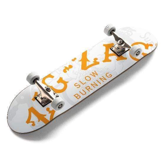 Biohazard Inc Skateboard Zig Zag Skateboard - White