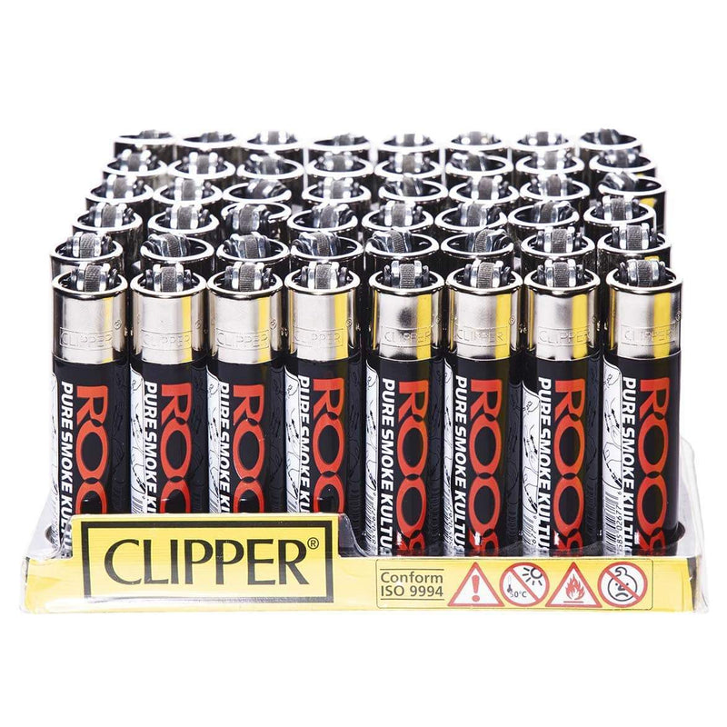 Clipper Lighters Clipper Lighter - ROOR - 48 Count