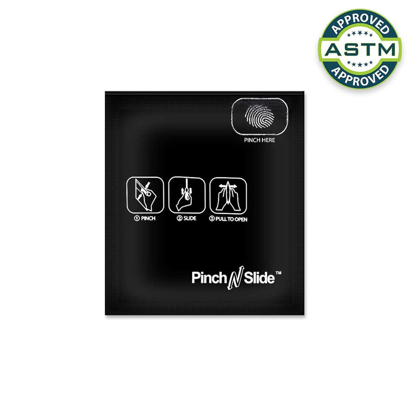 Pinch N Slide Child Resistant Mylar Bag Black Pinch N Slide Child Resistant Bag | 3.4in x 3.7in  250 Count