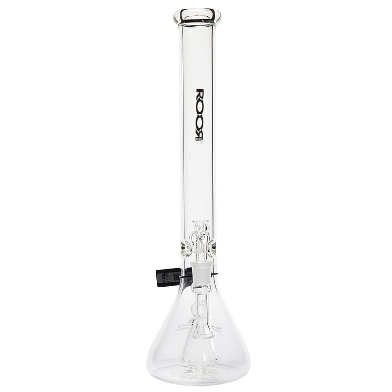 Roor Glass Bong ROOR Tech 18" 45mm Mini Fixed Beaker-White/Black Logo