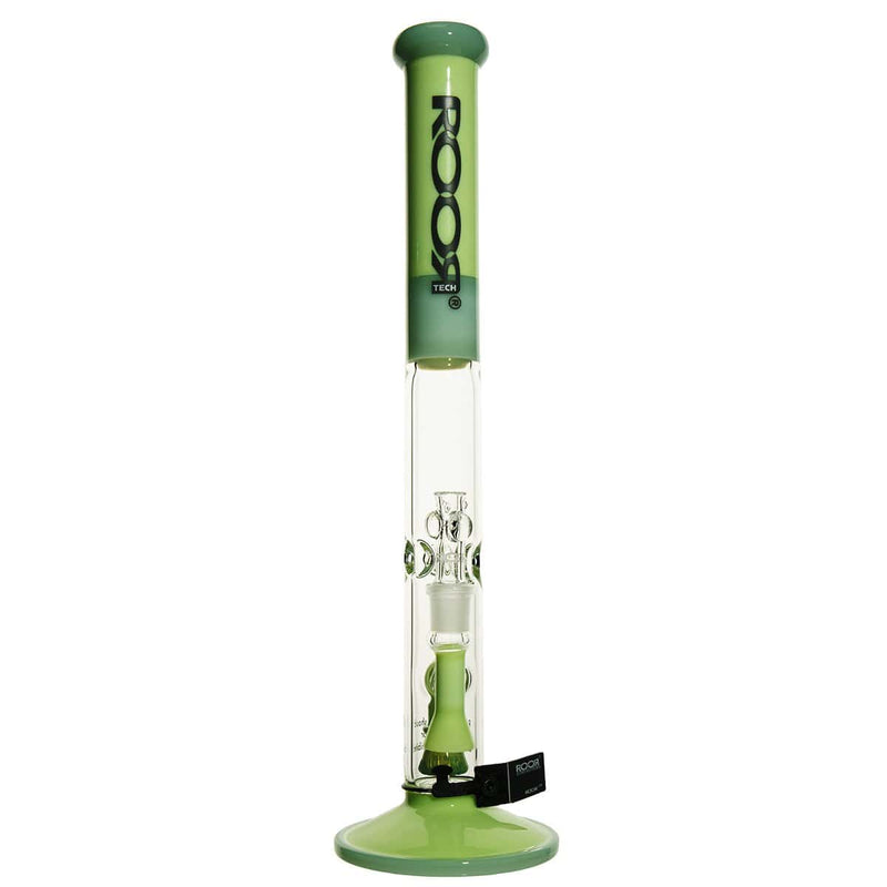 Roor Glass Bong ROOR Tech 18" 45mm x 5mm Mini Fixed Straight - Milky & Mint Color