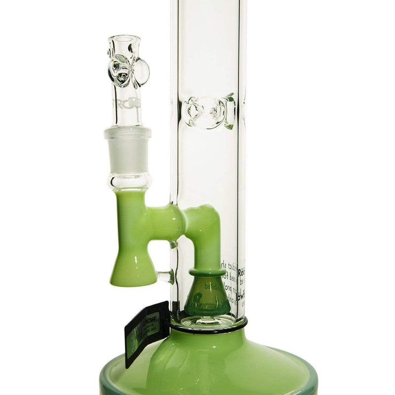Roor Glass Bong ROOR Tech 18" 45mm x 5mm Mini Fixed Straight - Milky & Mint Color