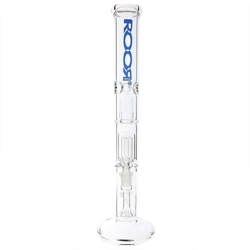 Roor Glass Bong ROOR Tech 18" 50mm x 5mm Fixed w/ Barrel Straight - Clear
