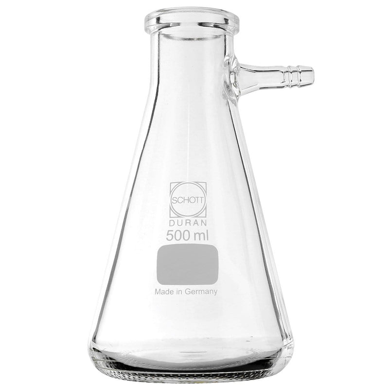 Schott Duran Filtering Flask Bottle Schott Duran Filtering flasks Erlenmeyer shape w/gh 500ml