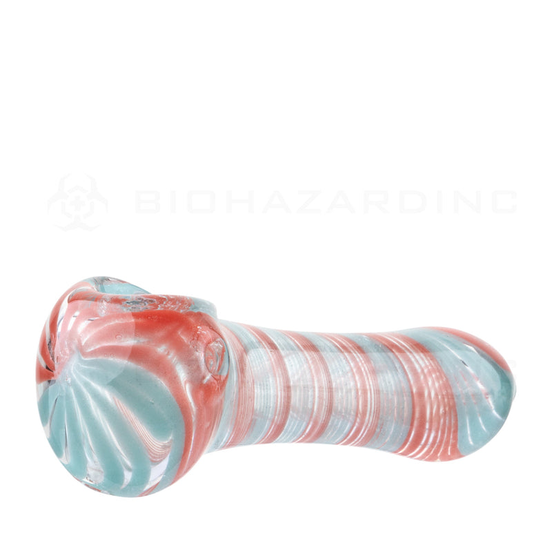 Candy Cane Hand Pipe | 3"- Glass - 10 Count - wholesale smoking accessories