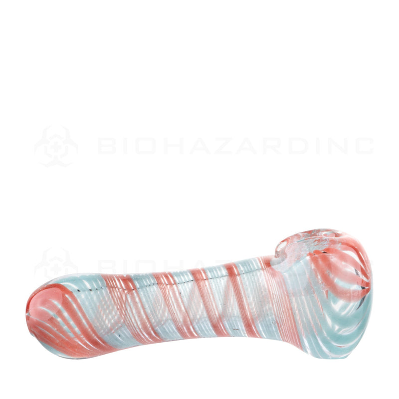 Candy Cane Hand Pipe | 3"- Glass - 10 Count - wholesale smoking accessories