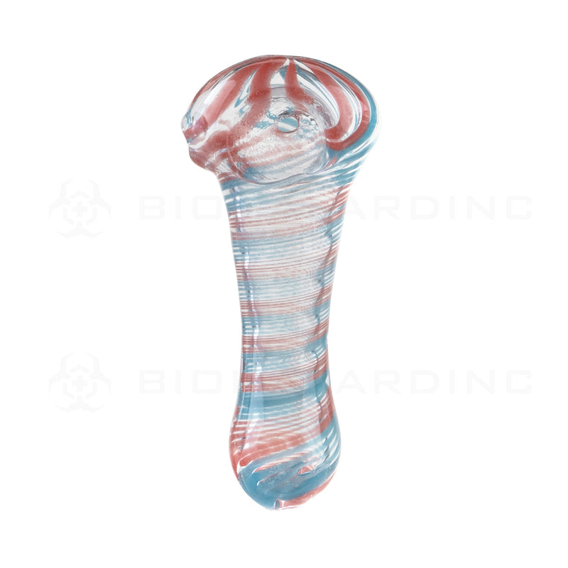 Candy Cane Hand Pipe | 3"- Glass - 10 Count - wholesale smoking accessories