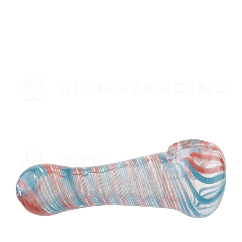 Candy Cane Hand Pipe | 3"- Glass - 10 Count - wholesale smoking accessories