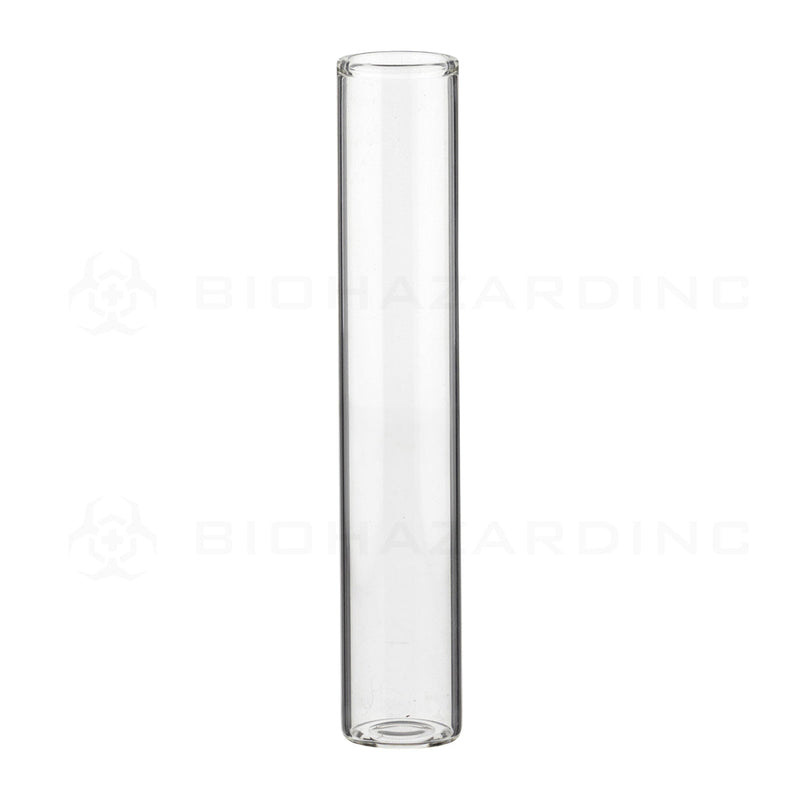 Glass Vial | Clear Glass Pre-Roll Tube NO Thread | 20mm - 115mm - 240 Count Glass Vial Biohazard Inc   