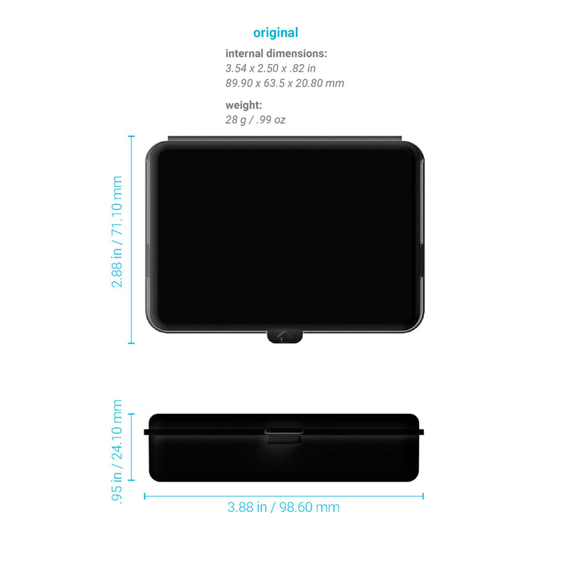 CRATIV Child Resistant | Snap Box Edible & Pre-Roll Joint Case - Black Plastic - 312 Count  Biohazard Inc   
