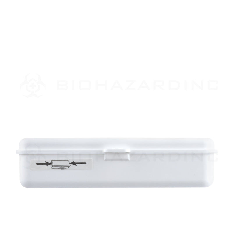 CRATIV Child Resistant | Snap Box Edible & Pre-Roll Joint Case - White Plastic - 312 Count  Biohazard Inc   