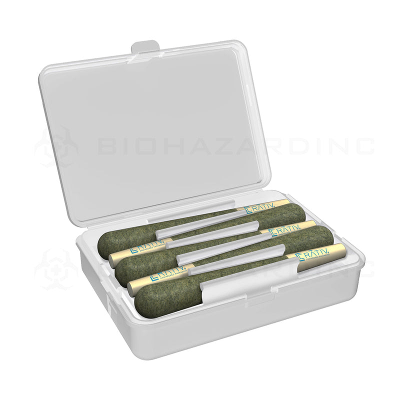 CRATIV Child Resistant | Snap Box Edible & Pre-Roll Joint Case - White Plastic - 312 Count  Biohazard Inc   