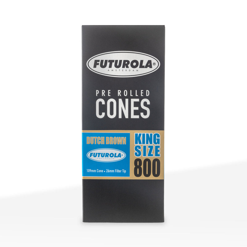 FUTUROLA® | Pre-Rolled Cones King Size | 110mm - Dutch Brown - 800 Count