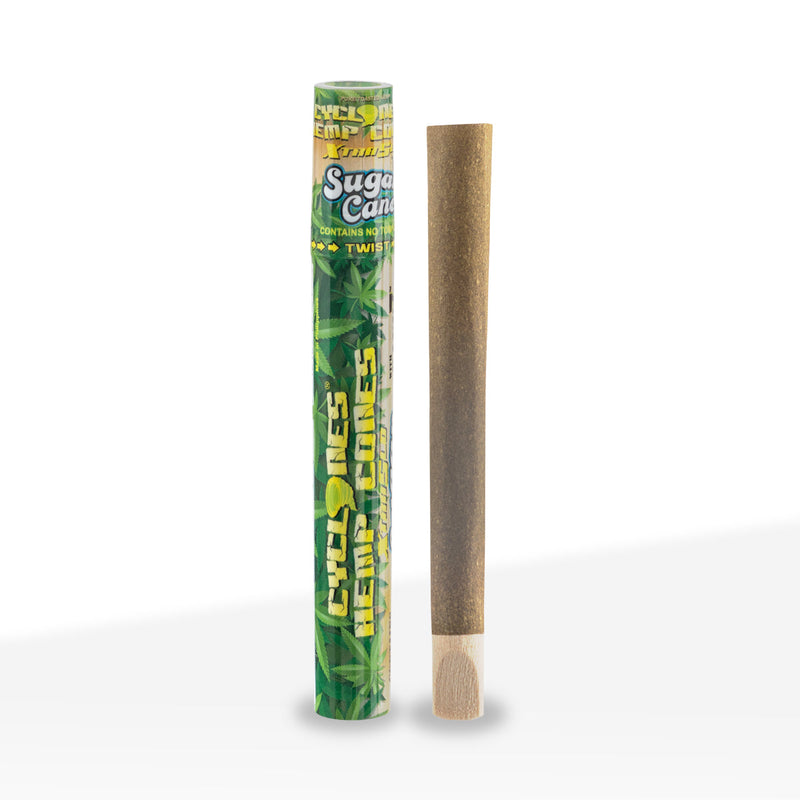 Cyclones | Hemp Pre-Rolled Cones Xtra Slow Burn | 109mm - Various Flavors - 24 Count