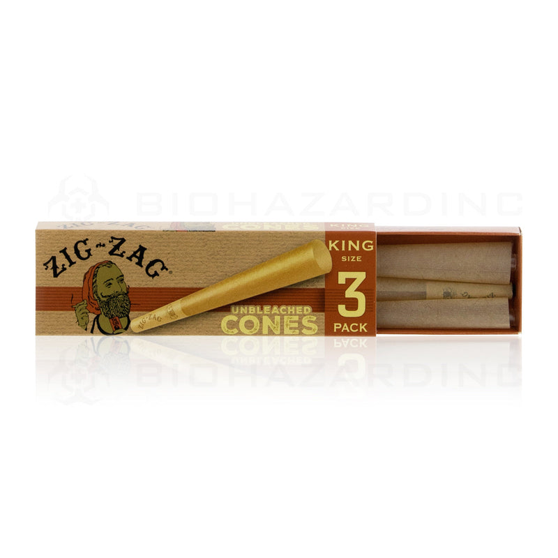 Zig-Zag® | Pre-Rolled Cones King Size | 110mm - Brown Paper - 24 Count Pre-Rolled Cones Zig Zag   