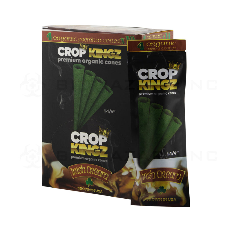 Crop Kingz | Organic Premium Pre-Rolled Cones 1¼ Size | 78mm - 10 Count - Various Flavors Pre-Rolled Cones Crop Kingz   