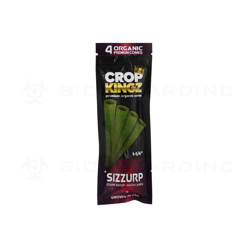 Crop Kingz | Organic Premium Pre-Rolled Cones 1¼ Size | 78mm - 10 Count - Various Flavors Pre-Rolled Cones Crop Kingz   