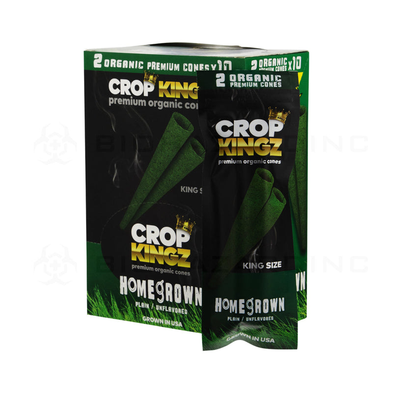 Crop Kingz | Organic Premium Pre-Rolled Cones King Size | 110mm - 10 Count - Various Flavors Pre-Rolled Cones Crop Kingz Homegrown  