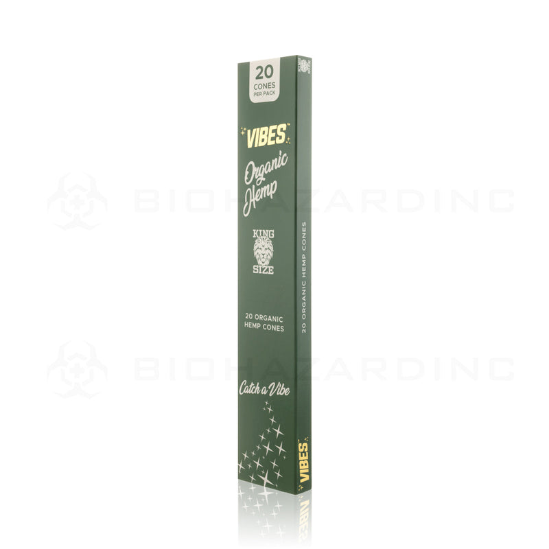 Vibes® | Wholesale Pre-Rolled Cones King Size | 110mm - Organic Hemp - Various Counts Pre-Rolled Cones Vibes   