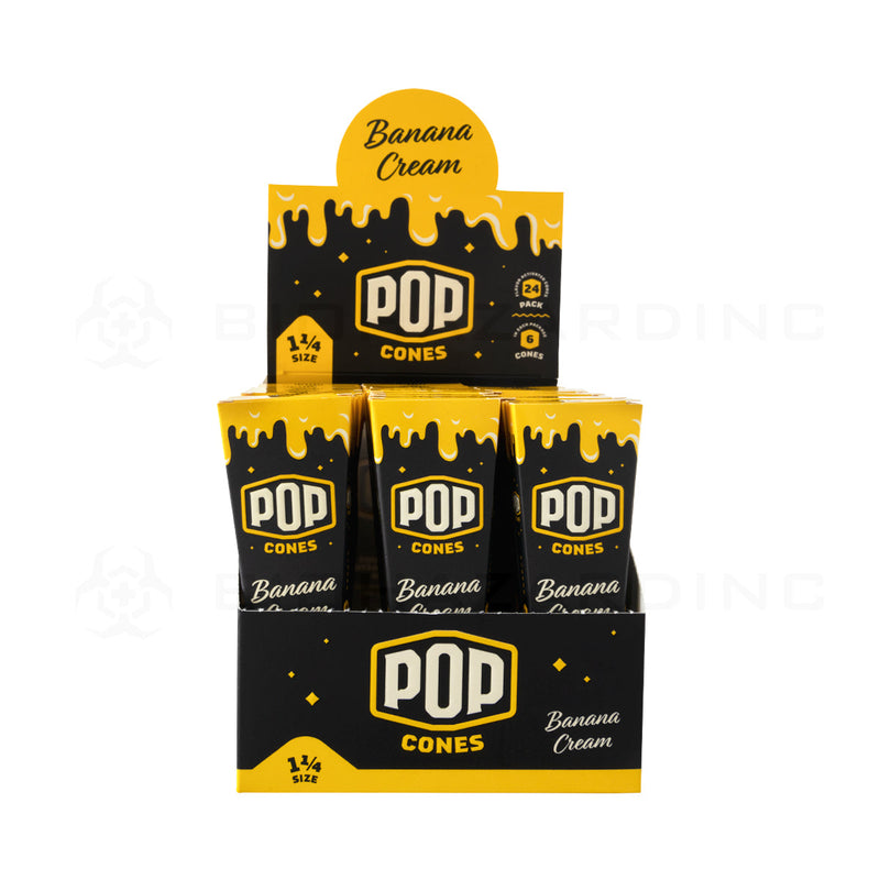 Pop Cones |  Pre-Rolled Cones 1¼ Size | 78mm - Various Flavors - 6 Pack 24 Count Pre-Rolled Cones Biohazard Inc   