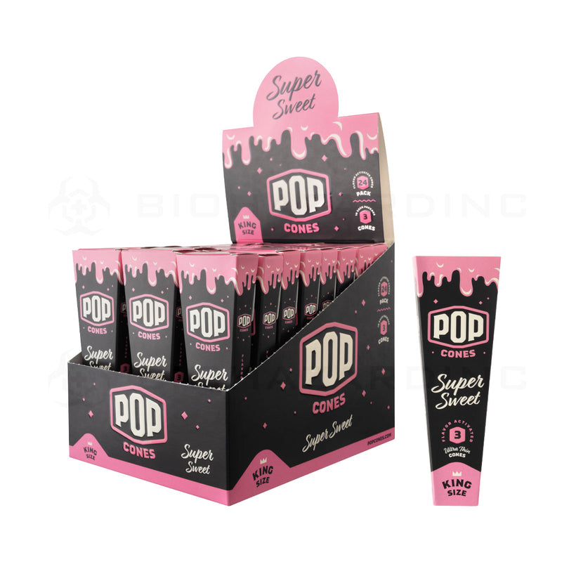 Pop Cones | Pre-Rolled Cones King Size | 109mm - Various Flavors - 3 Pack 24 Count Pre-Rolled Cones Biohazard Inc   