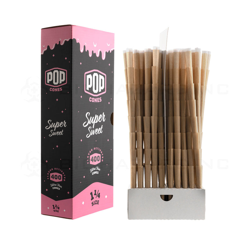 Pop Cones | Pre-Rolled Cones 1¼ Size | 84mm - Super Sweet - 400 Count Pre-Rolled Cones Biohazard Inc   