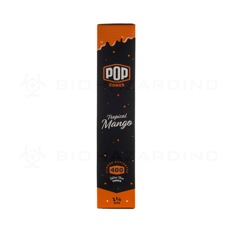 Pop Cones | Pre-Rolled Cones 1¼ Size | 84mm - Tropical Mango - 400 Count Pre-Rolled Cones Biohazard Inc   