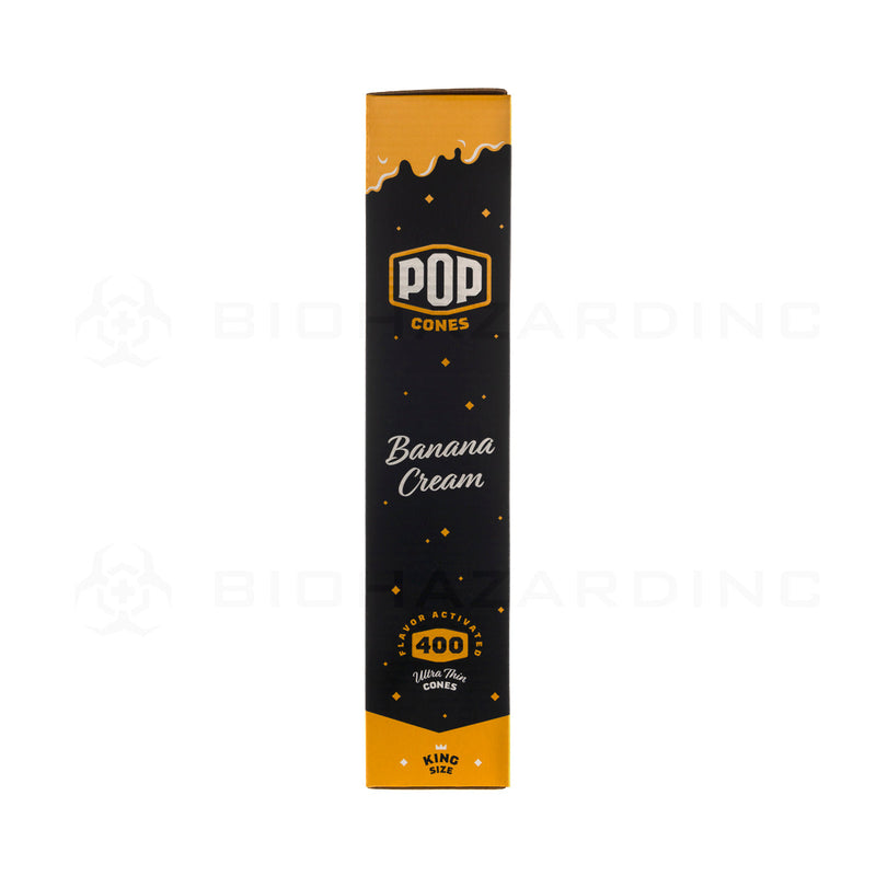 Pop Cones | Bulk Pre-Rolled Cones King Size | 109mm - Banana Cream - 400 Count Pre-Rolled Cones Biohazard Inc   