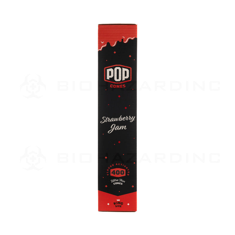 Pop Cones | Bulk Pre-Rolled Cones King Size | 109mm - Strawberry Jam - 400 Count Pre-Rolled Cones Biohazard Inc   