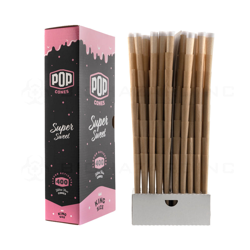 Pop Cones | Bulk Pre-Rolled Cones King Size | 109mm - Super Sweet - 400 Count Pre-Rolled Cones Biohazard Inc   