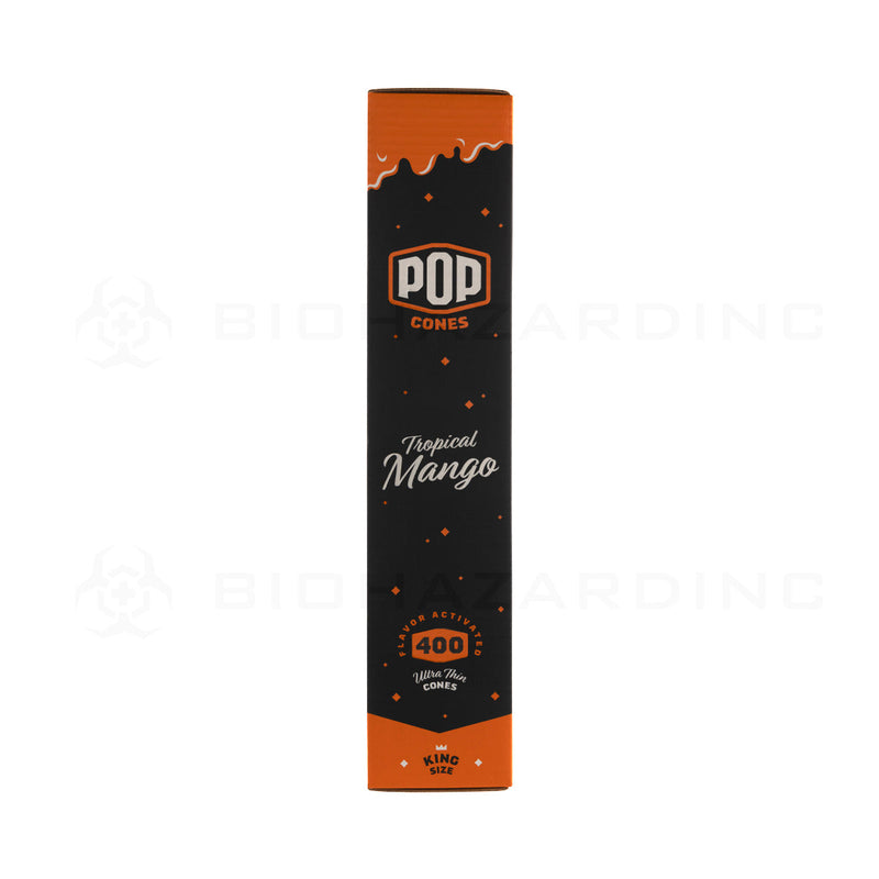 Pop Cones | Bulk Pre-Rolled Cones King Size | 109mm - Tropical Mango - 400 Count Pre-Rolled Cones Biohazard Inc   