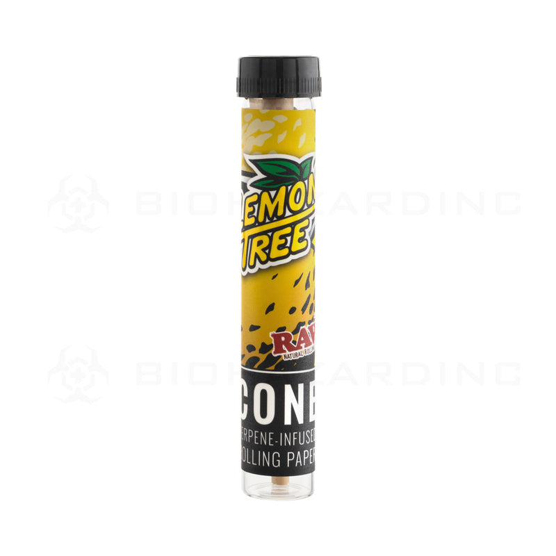 RAW® | Pre-Rolled Cones Singles King Size | 110mm - Lemon Tree - 12 Count Pre-Rolled Cones Raw   