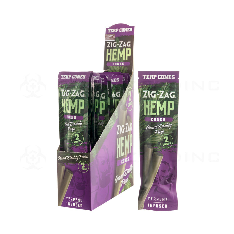 Zig-Zag® | Terp Cones 2-Pack | Grand Daddy Purp - 15 Count Pre-Rolled Cones Zig Zag   