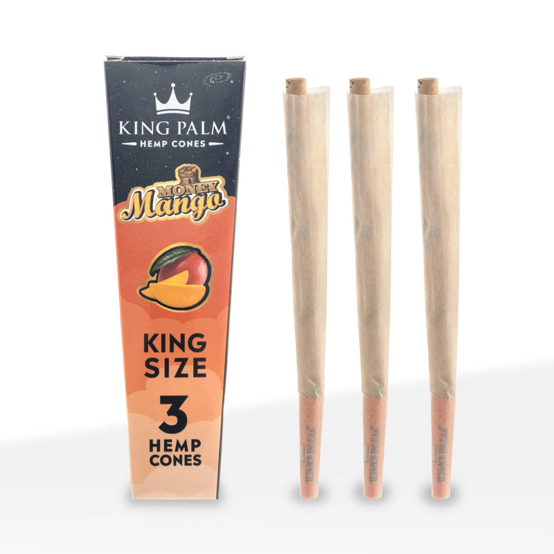 King Palm™ | Hemp Cones King Size | 3 Pack - 30 Count - Various Flavors  Biohazard Inc   