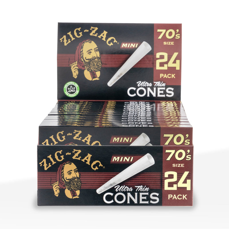 Zig Zag®| Pre-Rolled Cones Mini's| 70MM - 12 Count - Various Styles Pre-Rolled Cones Zig Zag   