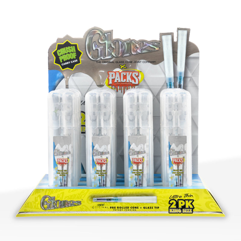 Glones x Packs | Pre-Rolled Cones King Size| 109mm - 12 Count - Ultra Thin