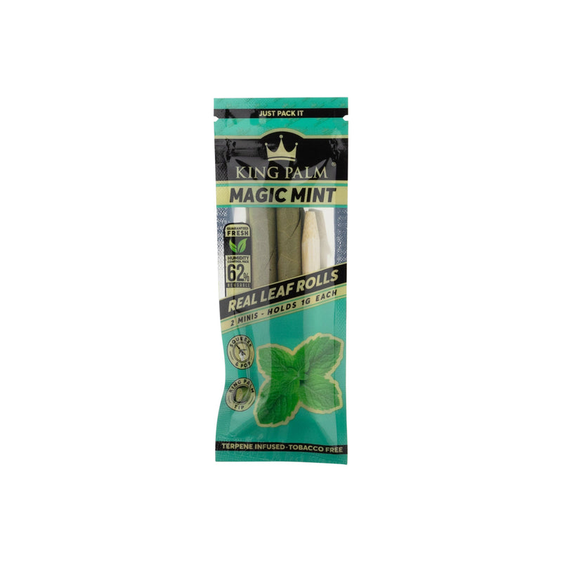 King Palm™ | Mini Rolls | 2 Pack - Various Flavors - 20 Count Palm Pre Rolled Wraps Biohazard Inc   