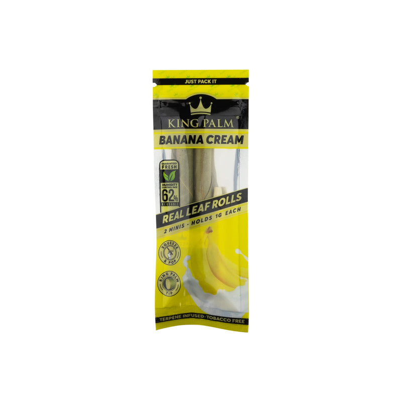 King Palm™ | Mini Rolls | 2 Pack - Various Flavors - 20 Count Palm Pre Rolled Wraps Biohazard Inc   